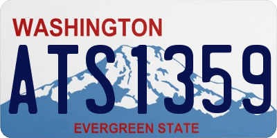 WA license plate ATS1359