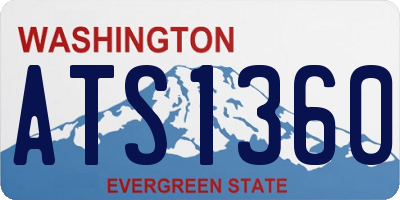 WA license plate ATS1360