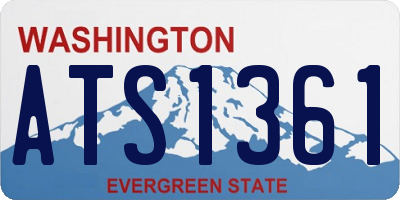 WA license plate ATS1361