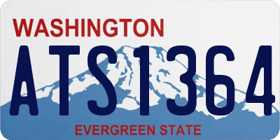 WA license plate ATS1364