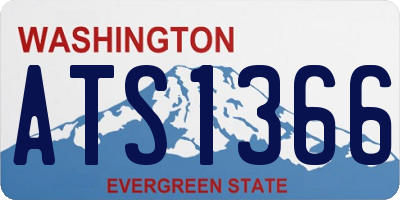 WA license plate ATS1366