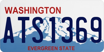 WA license plate ATS1369
