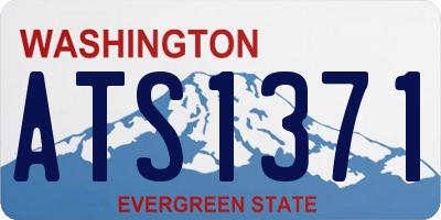 WA license plate ATS1371