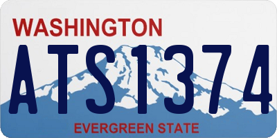 WA license plate ATS1374