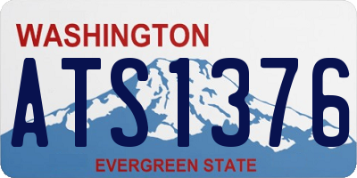 WA license plate ATS1376
