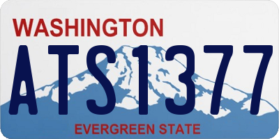 WA license plate ATS1377