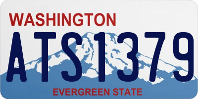 WA license plate ATS1379