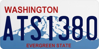 WA license plate ATS1380