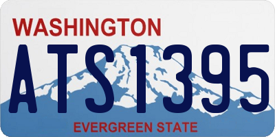 WA license plate ATS1395