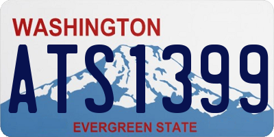 WA license plate ATS1399
