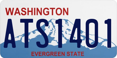 WA license plate ATS1401