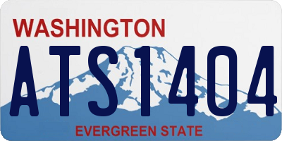 WA license plate ATS1404