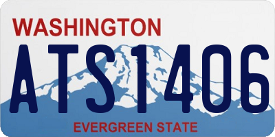 WA license plate ATS1406