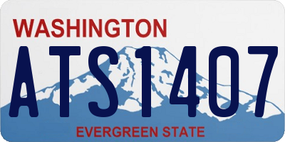 WA license plate ATS1407