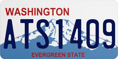 WA license plate ATS1409