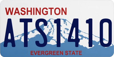 WA license plate ATS1410