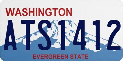 WA license plate ATS1412