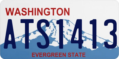 WA license plate ATS1413