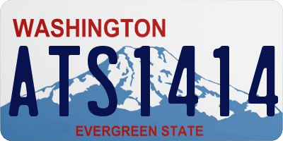 WA license plate ATS1414