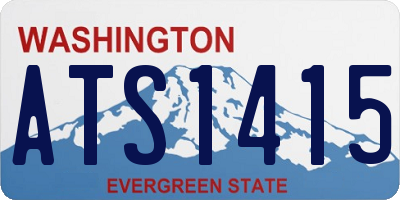 WA license plate ATS1415