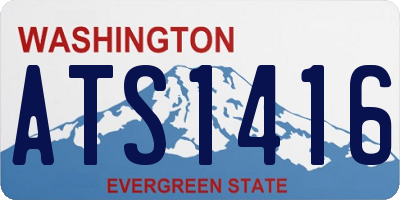 WA license plate ATS1416