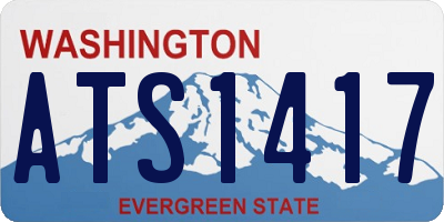 WA license plate ATS1417