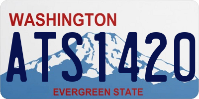 WA license plate ATS1420