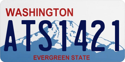 WA license plate ATS1421