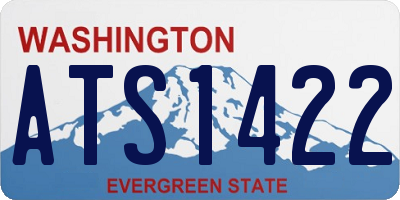 WA license plate ATS1422