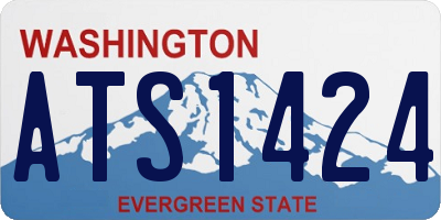 WA license plate ATS1424
