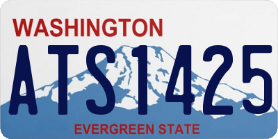 WA license plate ATS1425