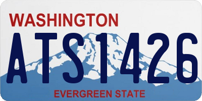 WA license plate ATS1426