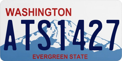 WA license plate ATS1427