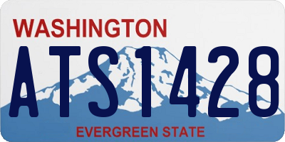 WA license plate ATS1428