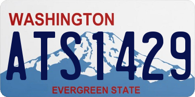 WA license plate ATS1429