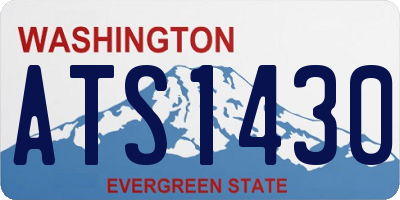 WA license plate ATS1430