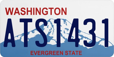 WA license plate ATS1431
