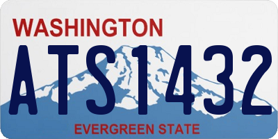 WA license plate ATS1432