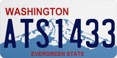 WA license plate ATS1433