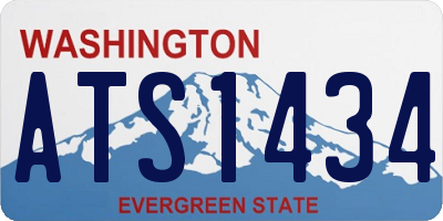 WA license plate ATS1434