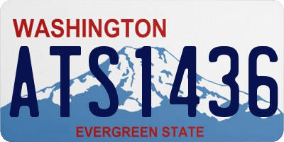 WA license plate ATS1436
