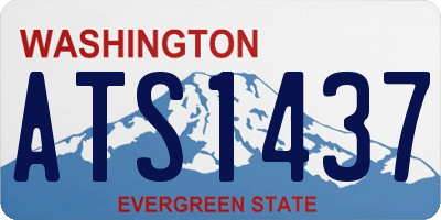 WA license plate ATS1437
