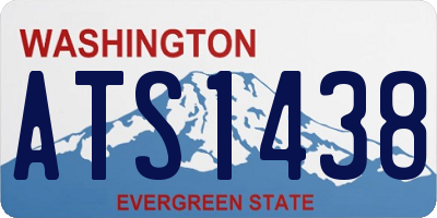 WA license plate ATS1438