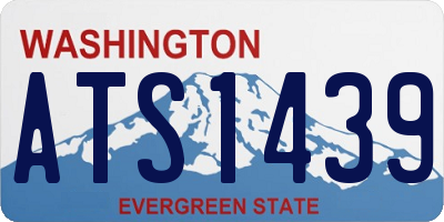 WA license plate ATS1439