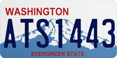 WA license plate ATS1443