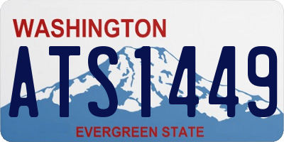 WA license plate ATS1449
