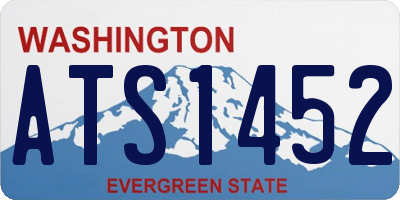 WA license plate ATS1452