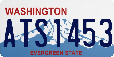 WA license plate ATS1453