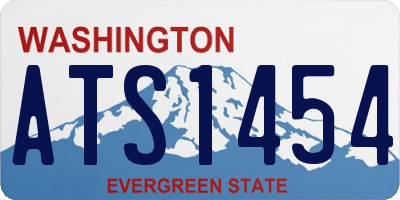WA license plate ATS1454