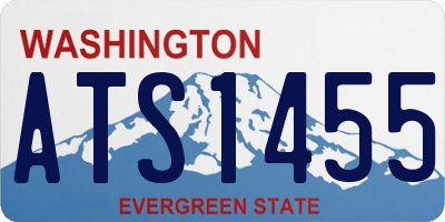 WA license plate ATS1455
